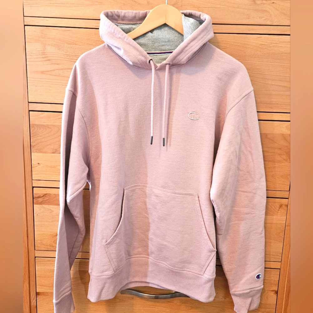 Champion pink hoodie - men's medium